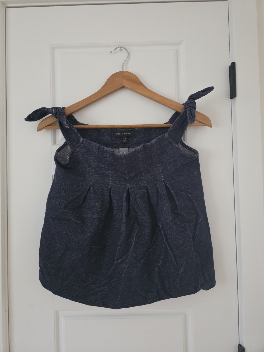 Banana Republic Dark Blue Tie-Shoulder Camisole